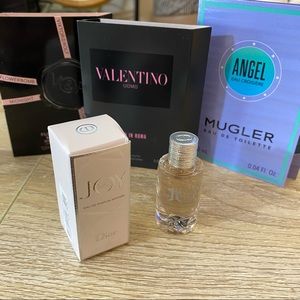 Dior JOY intense perfume  0.17oz bottle + 3 samples